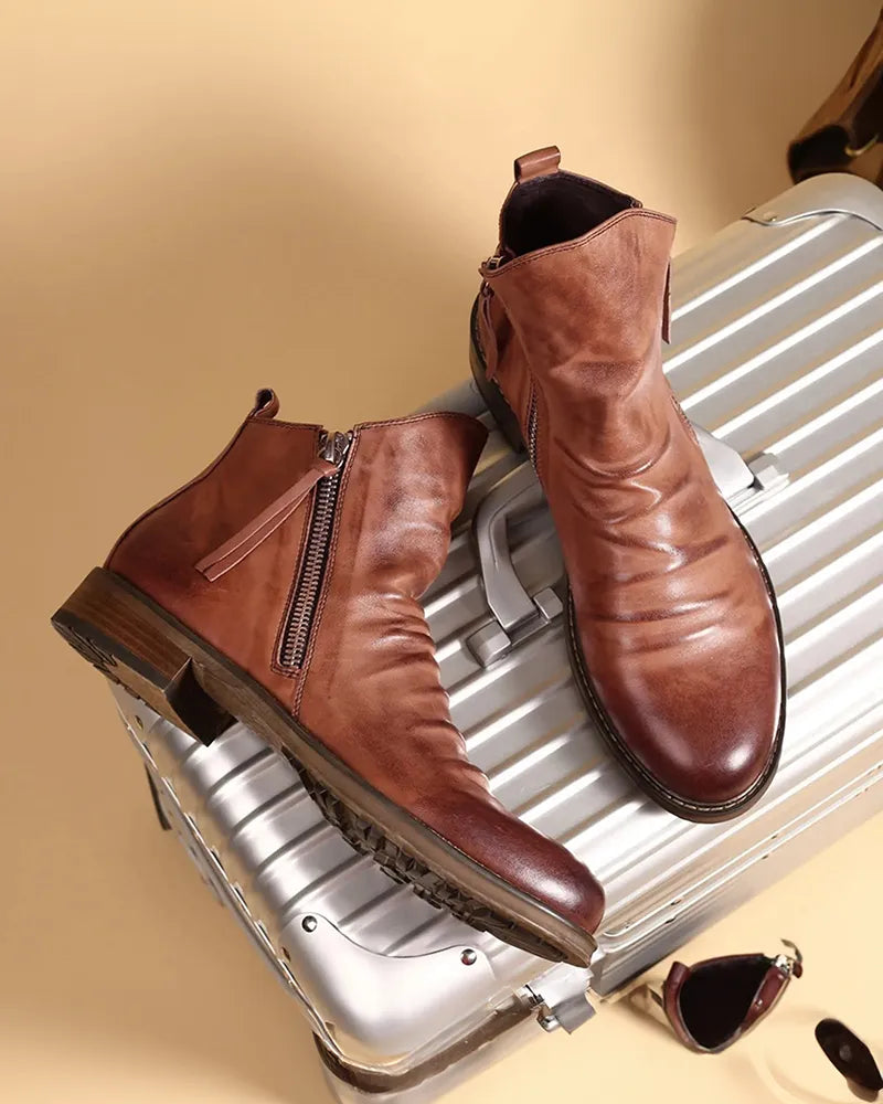 Botas Modernas Confortáveis para Homem com Fecho