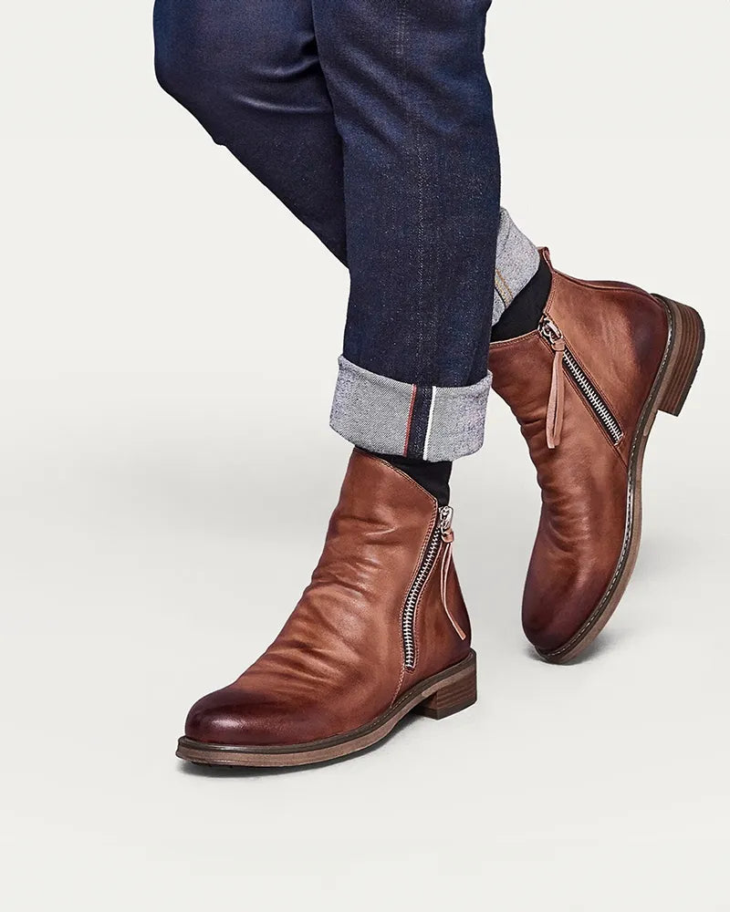 Botas Modernas Confortáveis para Homem com Fecho