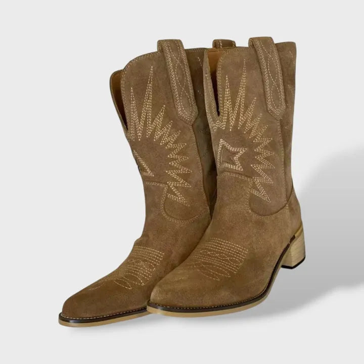 Botas Modernas Cowboy para Mulher com Bico Fino
