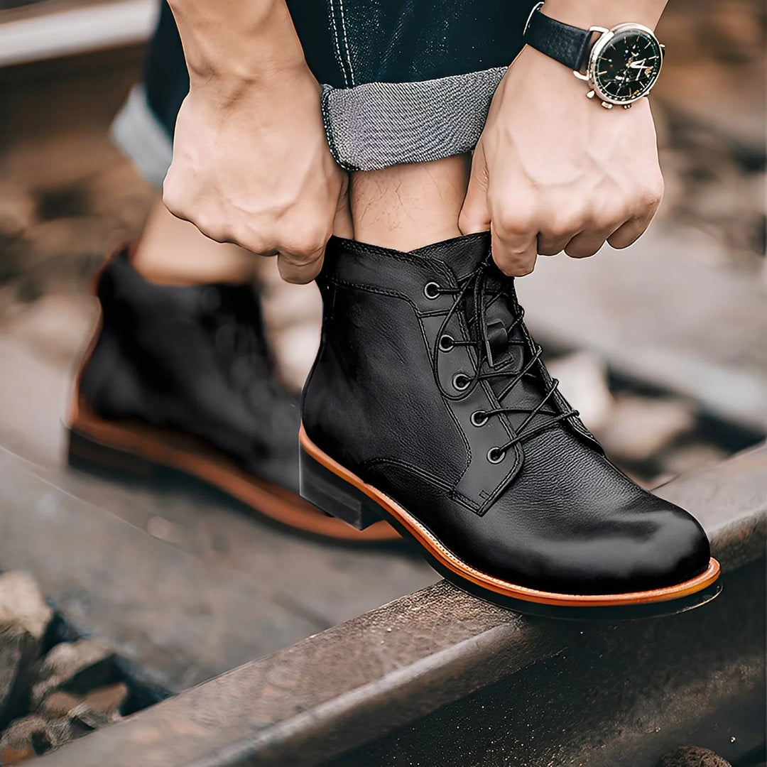 Botas Vintage Clássicas para Homem com Atacadores