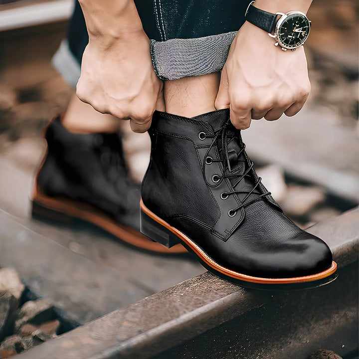 Botas Vintage Clássicas para Homem com Atacadores