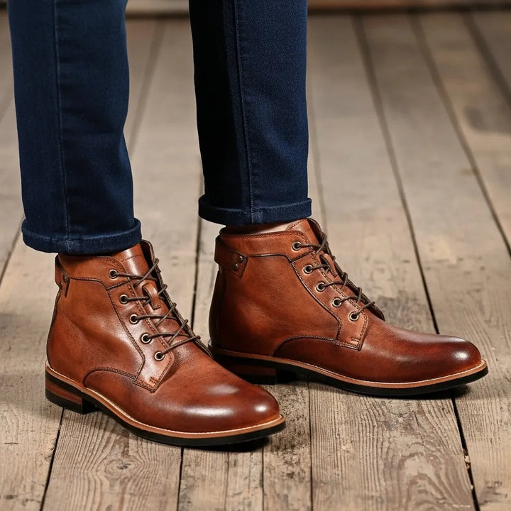 Botas Vintage Confortáveis para Homem com Atacadores