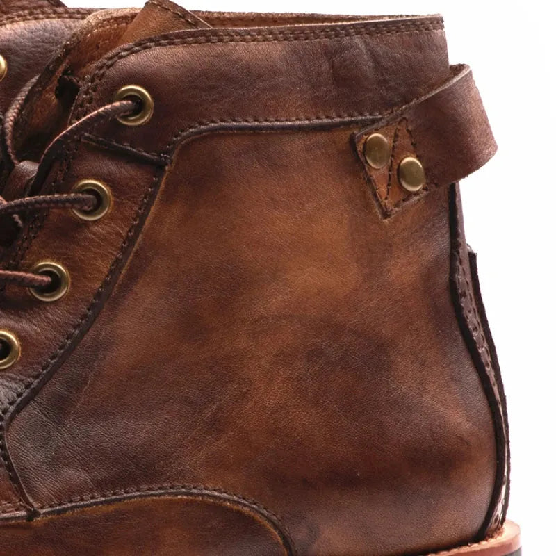 Botas Vintage Confortáveis para Homem com Atacadores