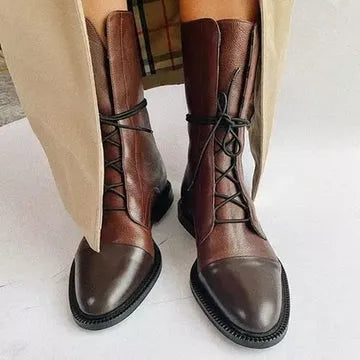 Botas de Cano Médio Confortáveis para Mulher com Bico Fino
