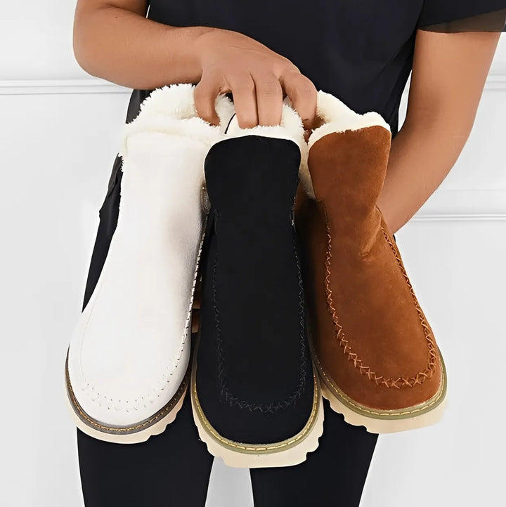 Botas de Inverno Confortáveis para Mulher com Pelo por Dentro