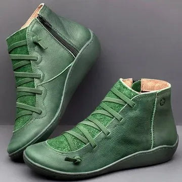 Botins Rasos para Mulher com Fecho