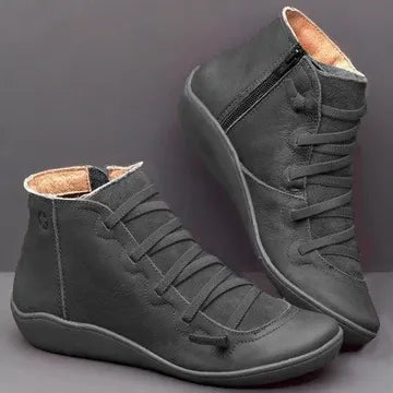 Botins Rasos para Mulher com Fecho