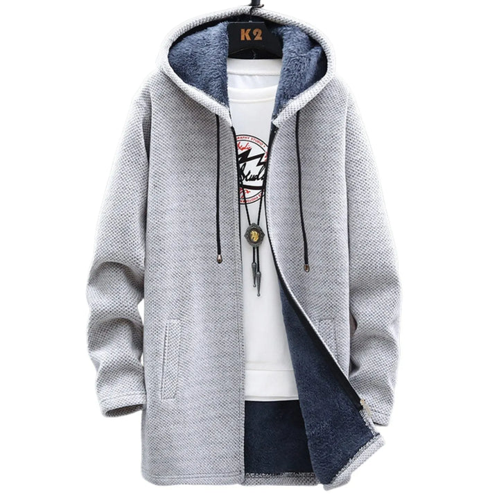 Casaco Casual Comprido para Homem com Fecho Frontal