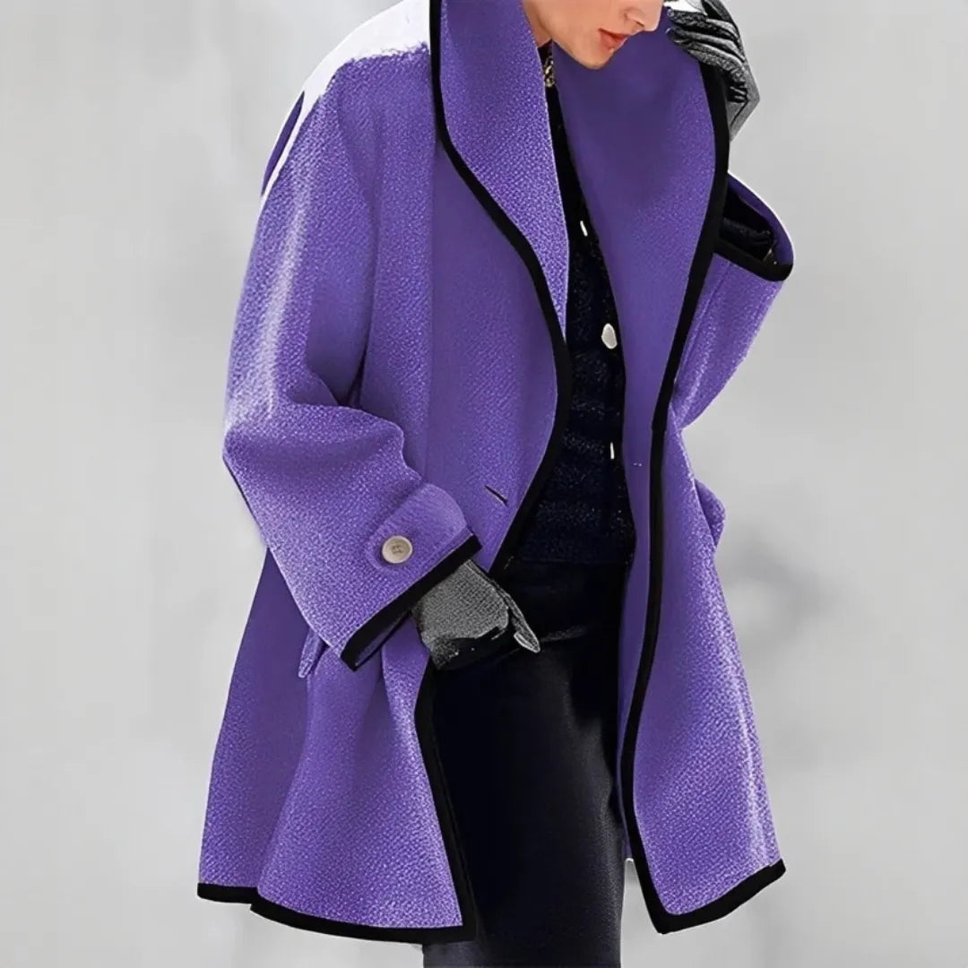 Casaco Comprido Oversized para Mulher Colarinho