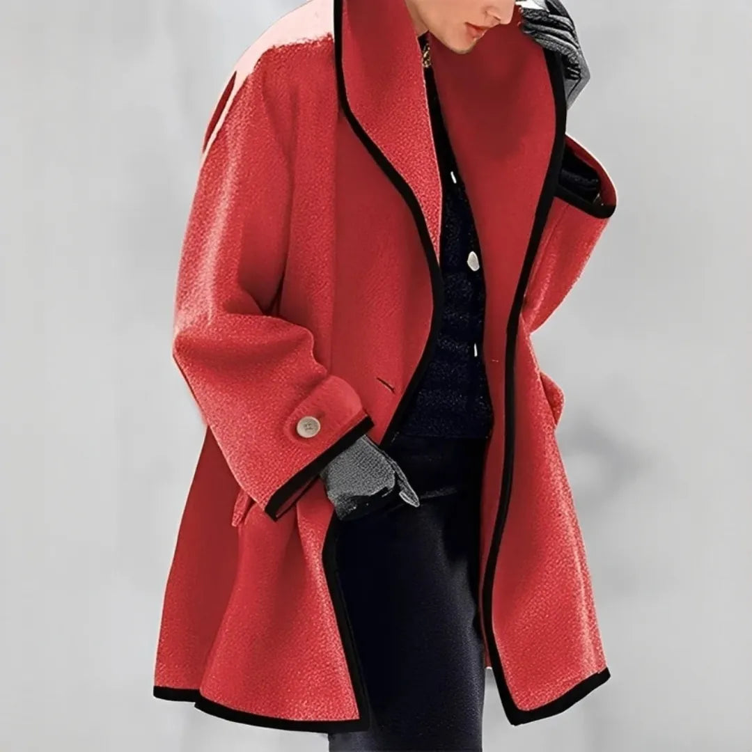 Casaco Comprido Oversized para Mulher Colarinho