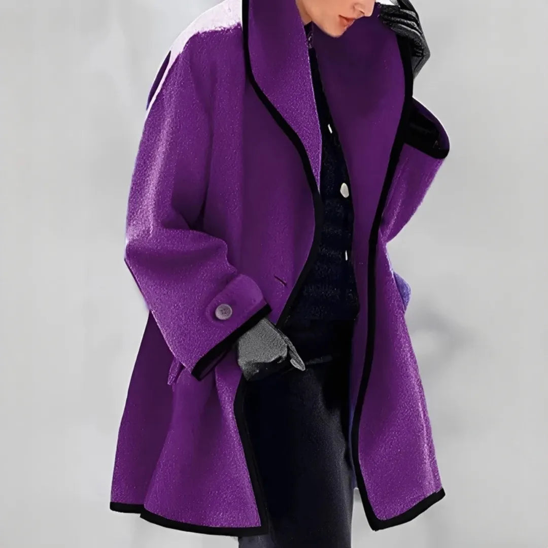 Casaco Comprido Oversized para Mulher Colarinho