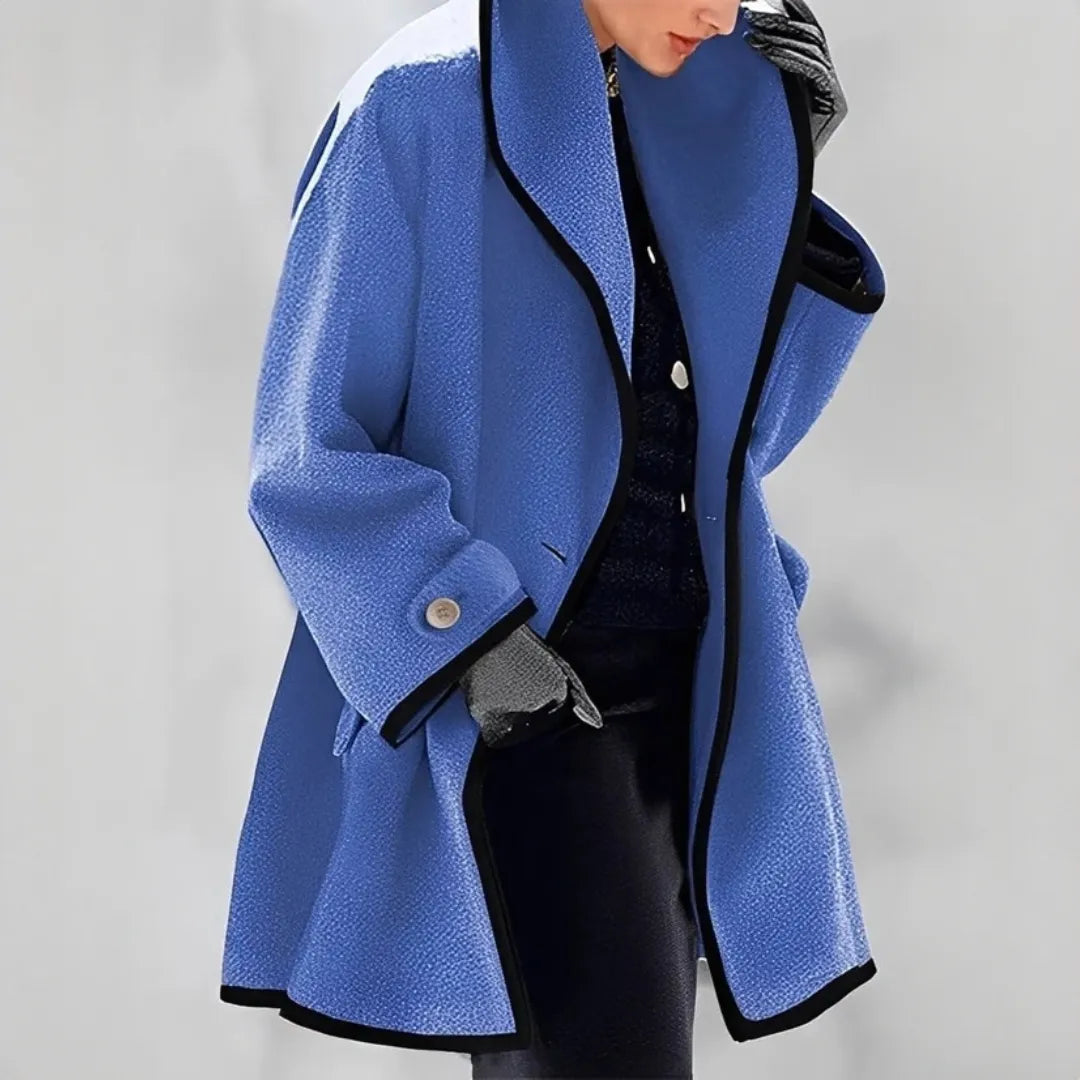 Casaco Comprido Oversized para Mulher Colarinho