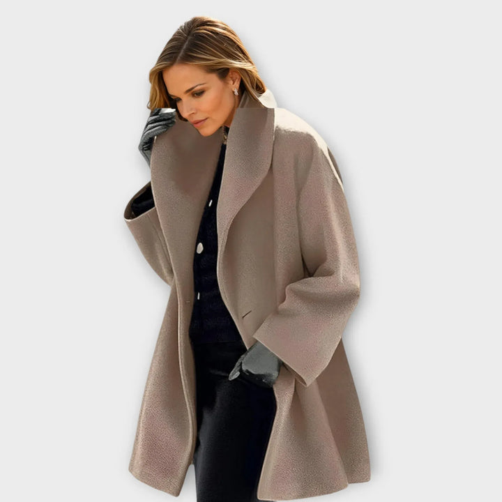 Sobretudo Oversized de para Mulher com Gola Alta