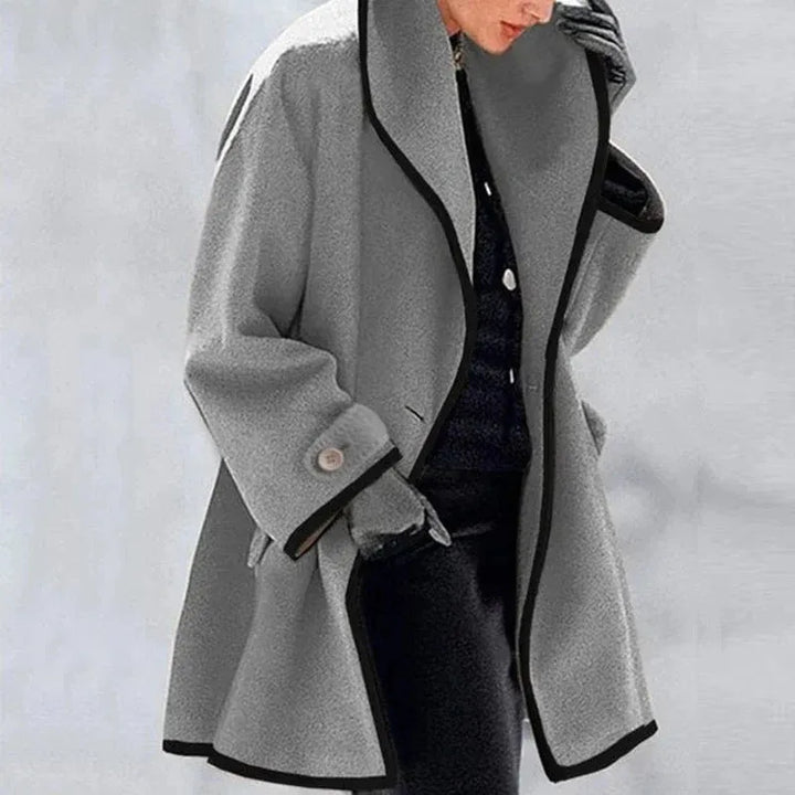 Sobretudo Oversized de para Mulher com Gola Alta